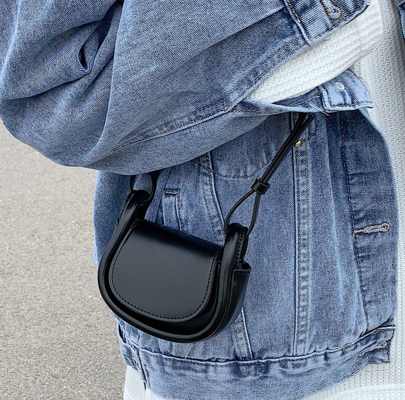 Women summer textured shoulder crossbody bag handbag mini bag 8