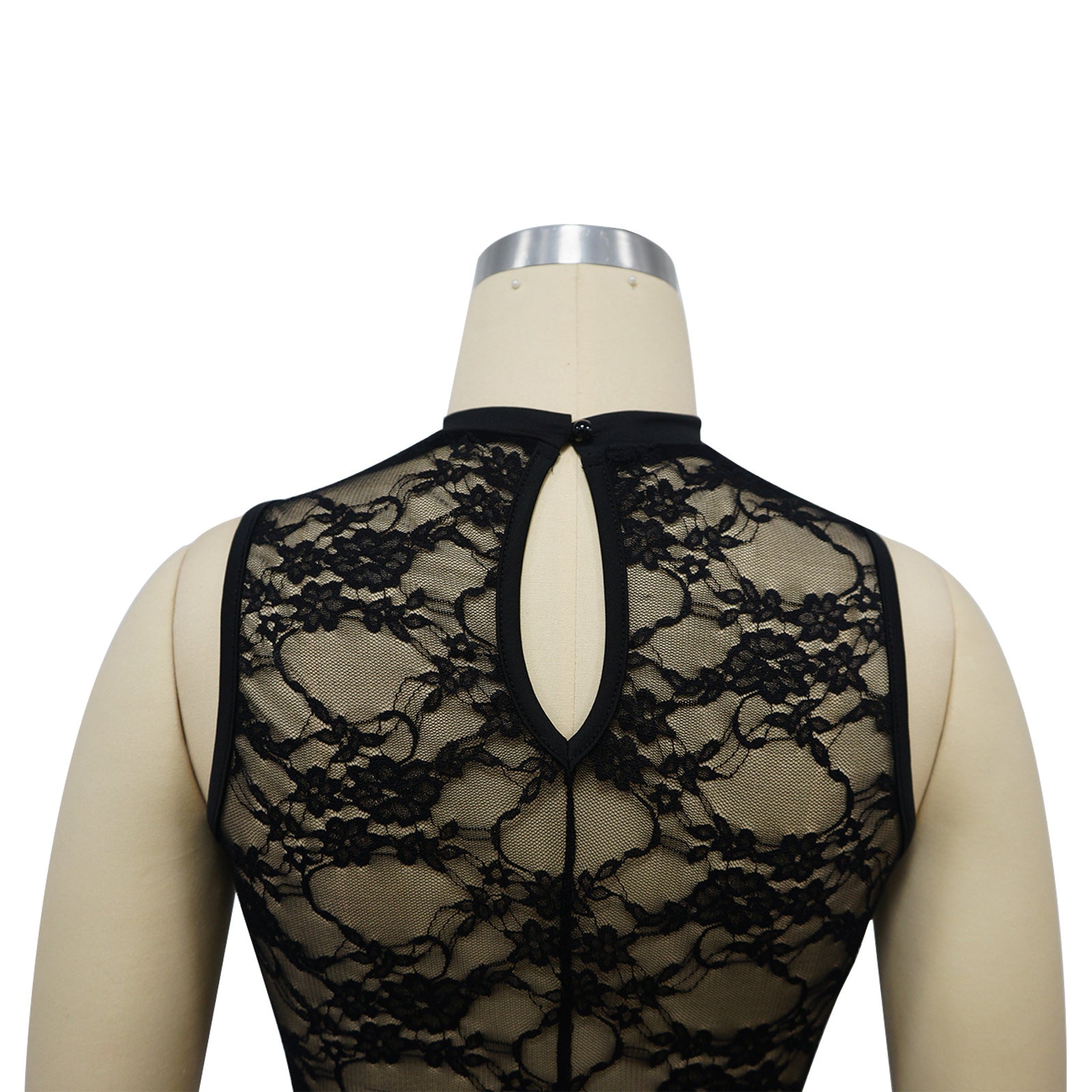 Women Sexy See-Through Lace Patchwork Mermaid Dress 17