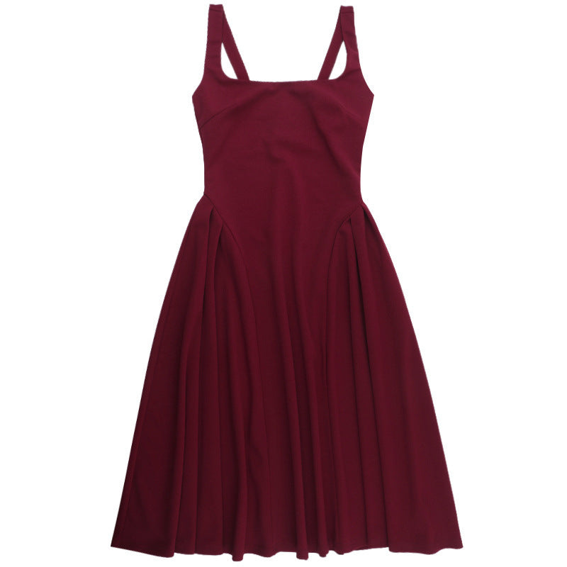 Women's Strapless Square Neck Sexy Low Back Slim Waist Chic Maxi Dress 10