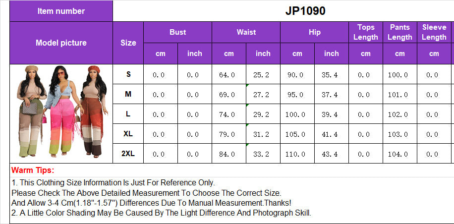 Women's Casual Style Knitting Colorblock Crochet Tassel Loose Straight Pants 11