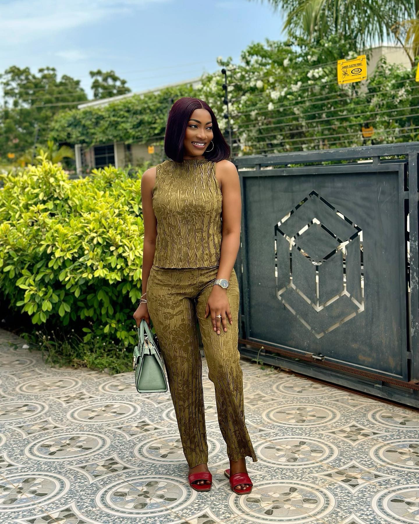 Spring And Summer Africa Women's Sleeveless Printed Top Trousers Two-Piece Set