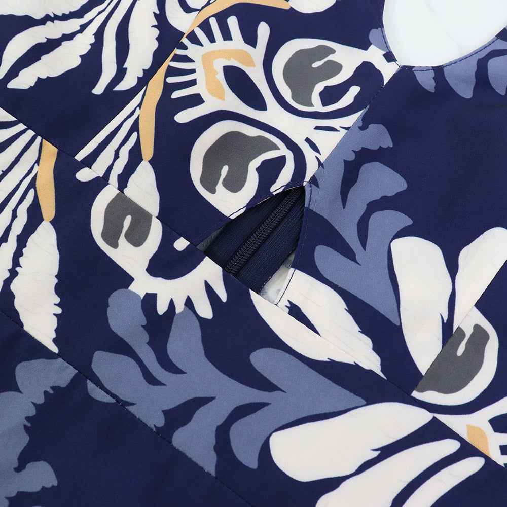 Sexy Strap Hollow Style Printed Long Dress 11