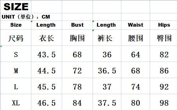 Knitting Ribbed Summer Solid Color Fashion Casual Suit 27