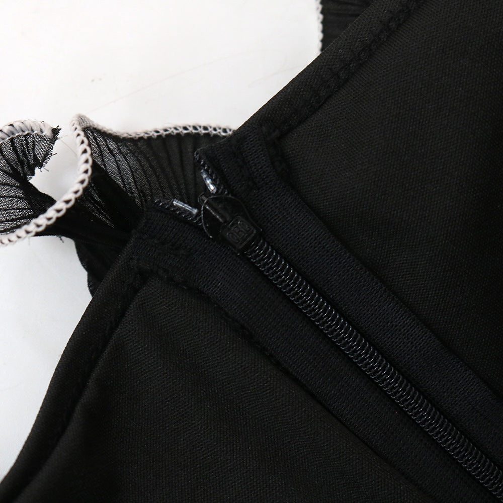 Sexy Tight Fitting Off Shoulder Ruffled Jumpsuit 13