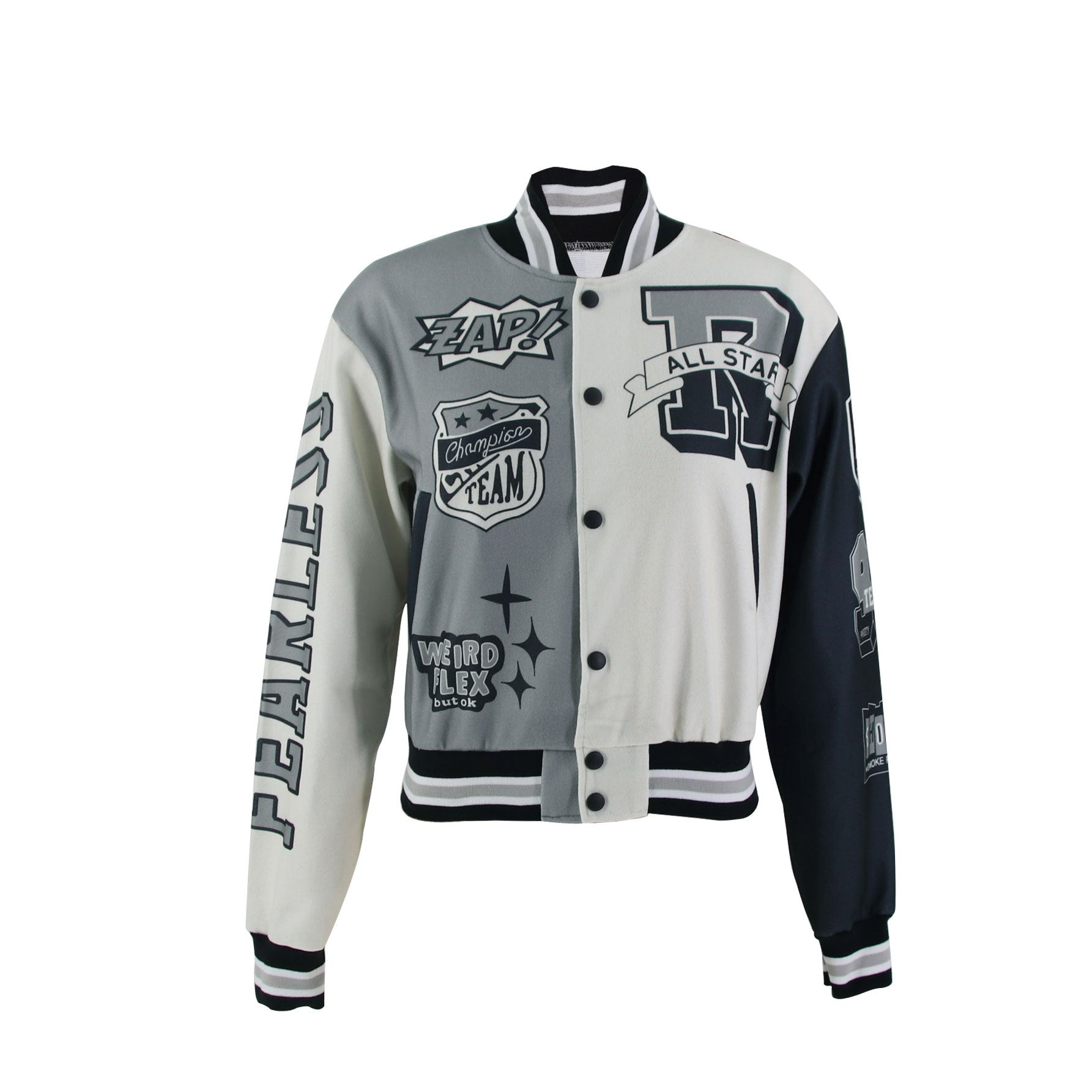 Color-Block Embroidered Baseball Jacket 6