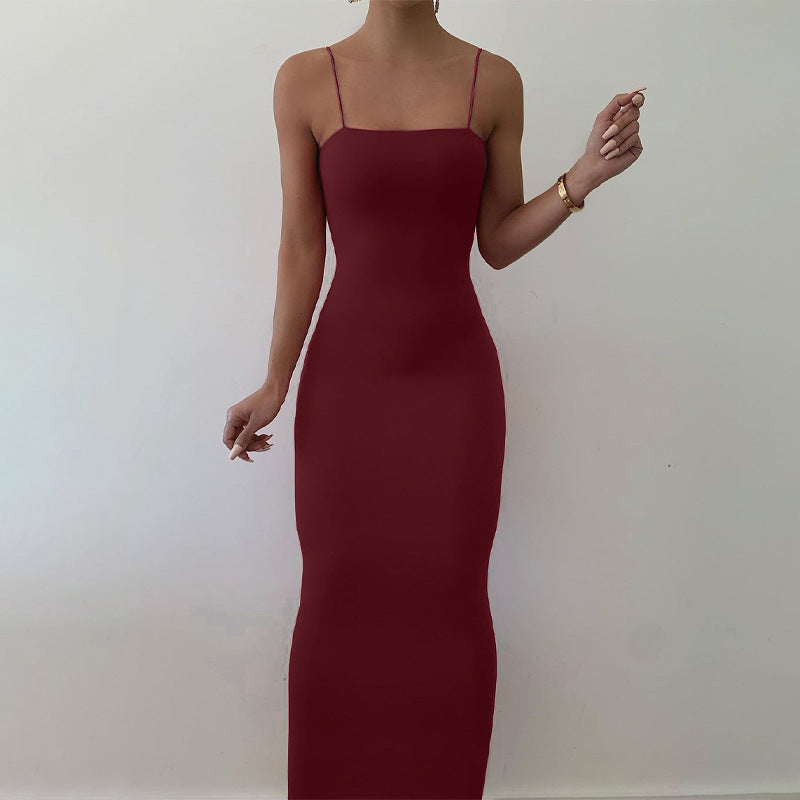 Women sexy strap Maxi Dress 3