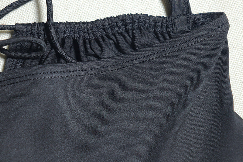 Women's Solid Color Dress Sexy Halter Strap Street Chic Casual Trend Dress 9