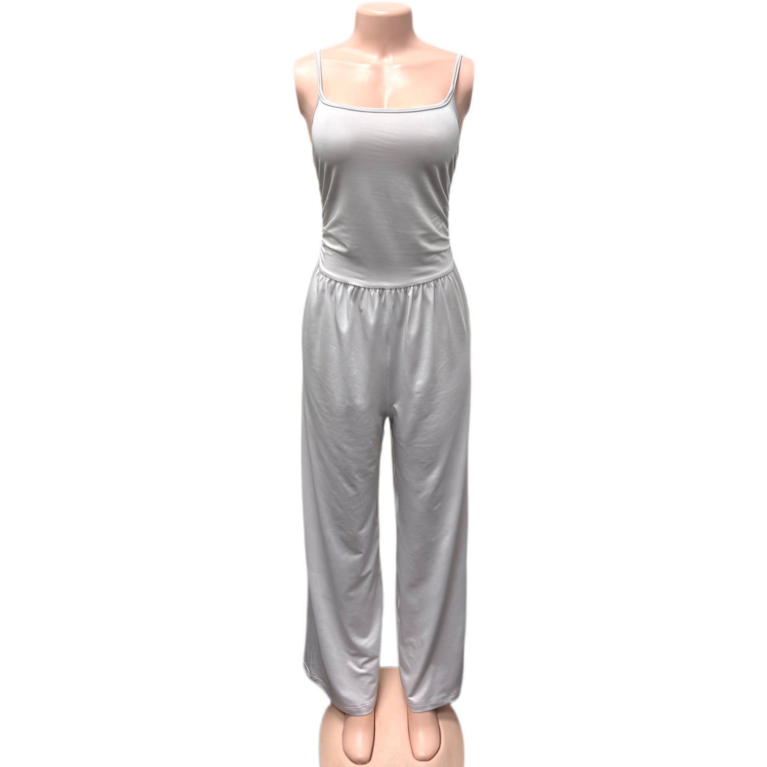 Women's Fashion Casual Sleeveless Halter Wide-Leg Jumpsuit 7