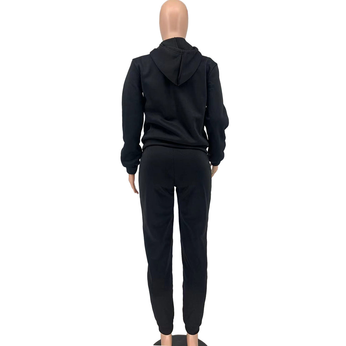 Women Casual Sports Print Hoodies and Pant Two-Piece Set 9