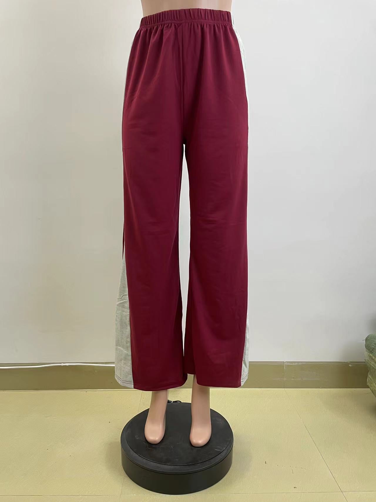 Women High Waist Loose Casual Pants 3