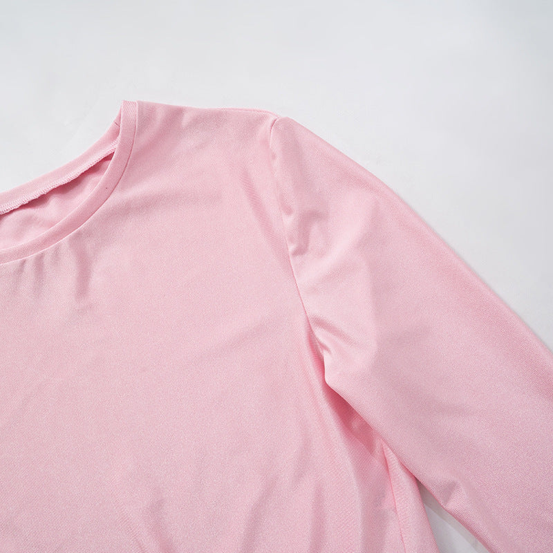 Women Spring Sexy Top and Shorts Sports Two-piece Set 13