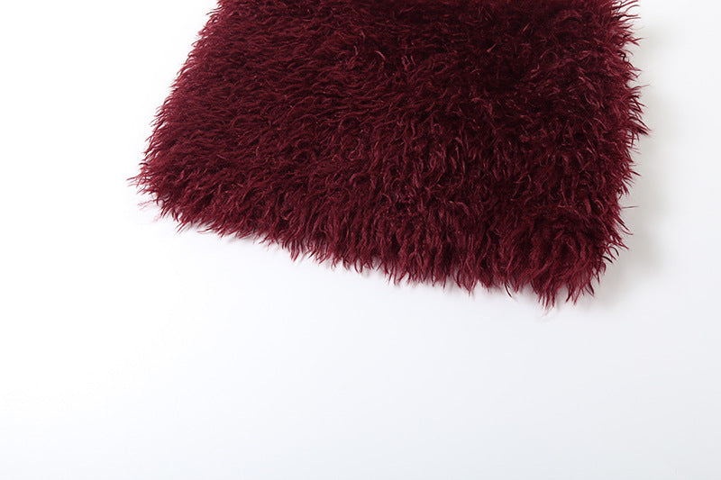 Women Fall Backless Hooded Top and Skirt Two-Piece Set 17