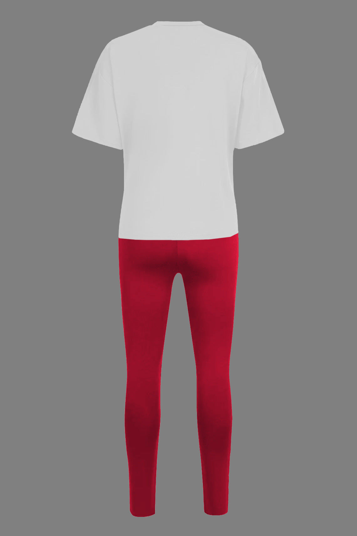 Spring summer women print casual short sleeve two piece pants sets 13