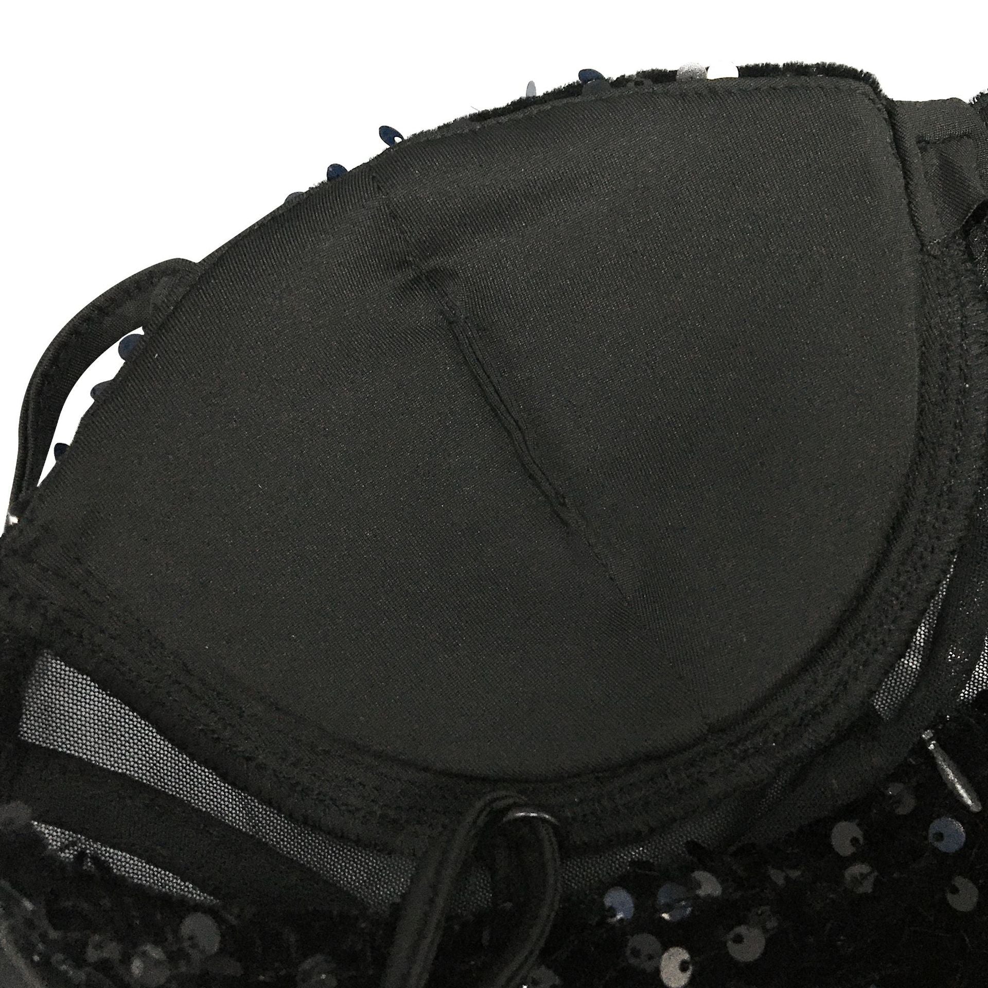 Women Fashion Strap Sequin Mesh See-Through Irregular Split Evening Dress 14