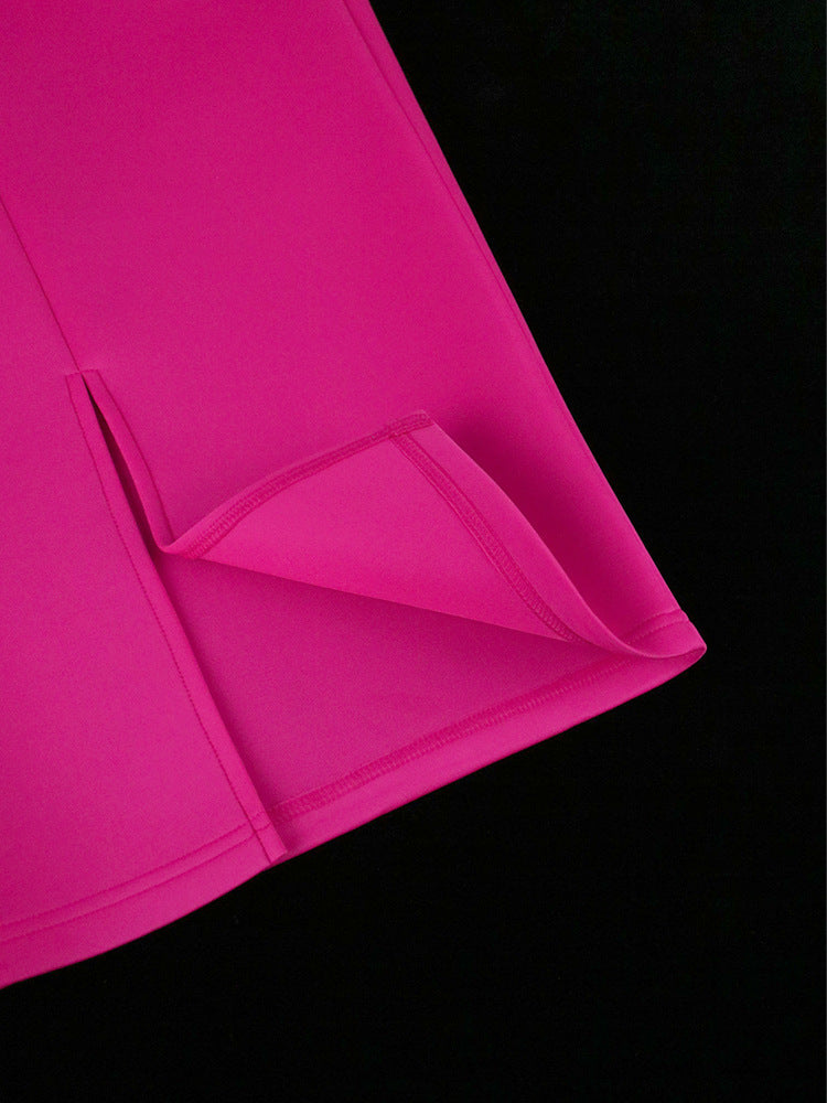 One Shoulder Flower High Waist Formal Party Dress 23