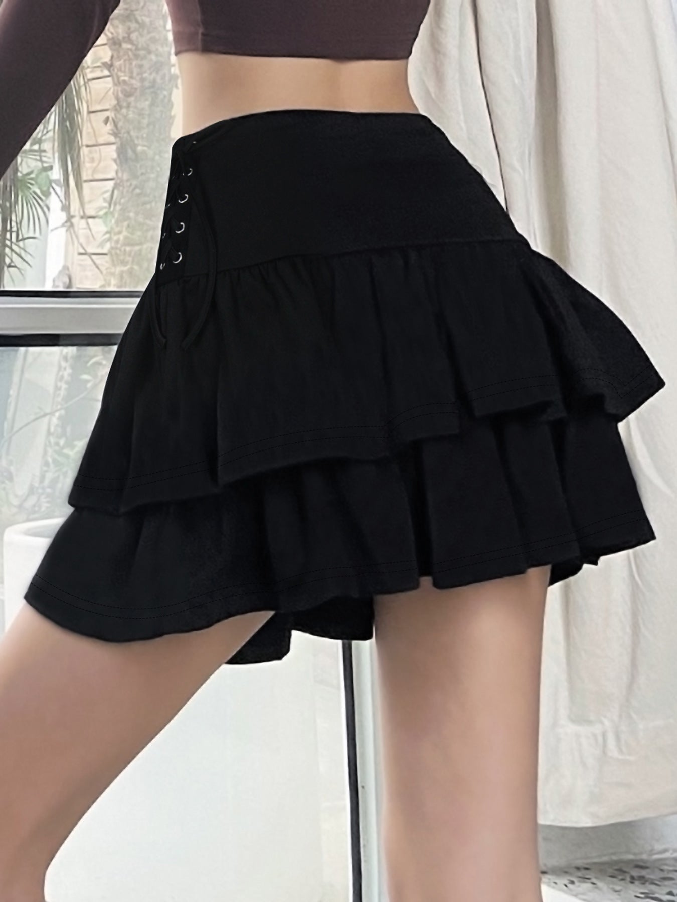 Women Elegant Ruffle Skirt 3