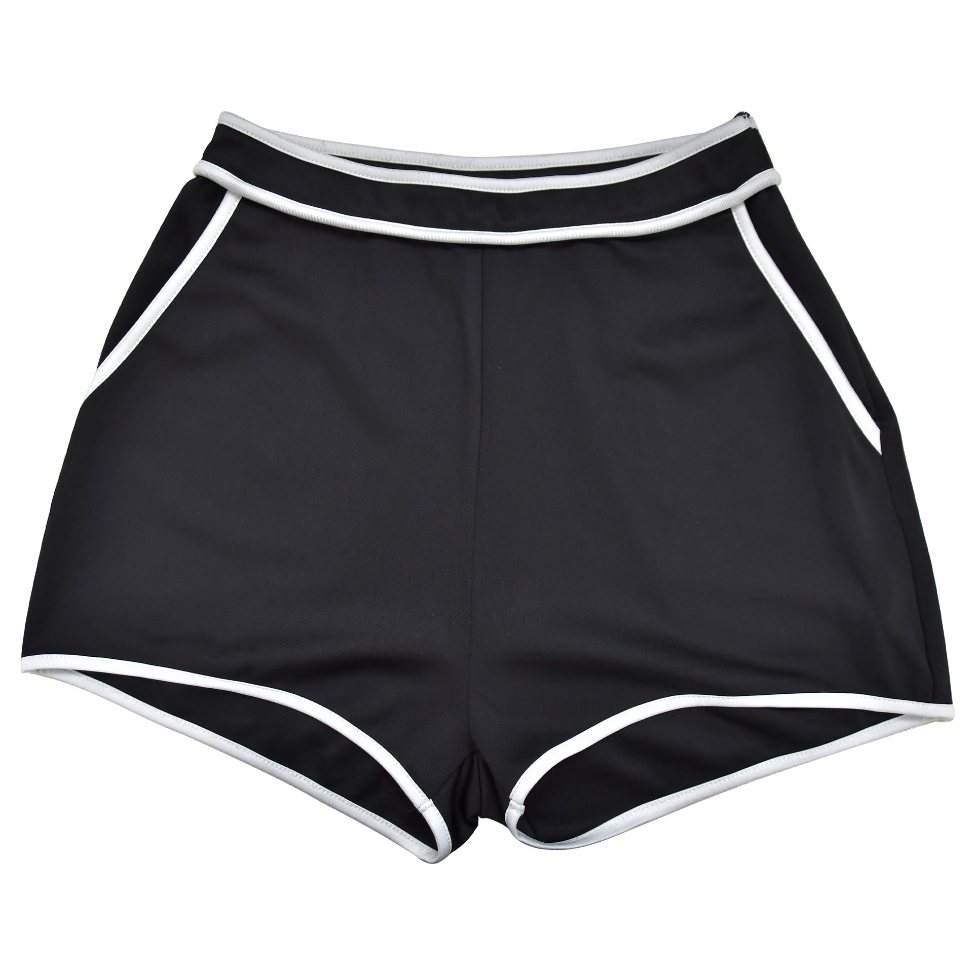 Women Solid Strapless Top Shorts Two-Piece Set 19