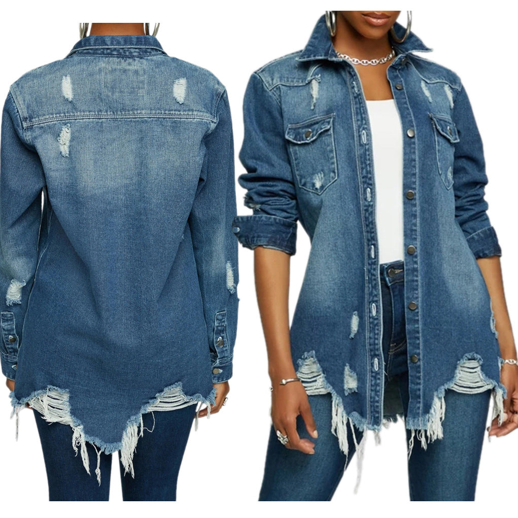 Sexy Fashion Women's Clothing Denim Jacket 4