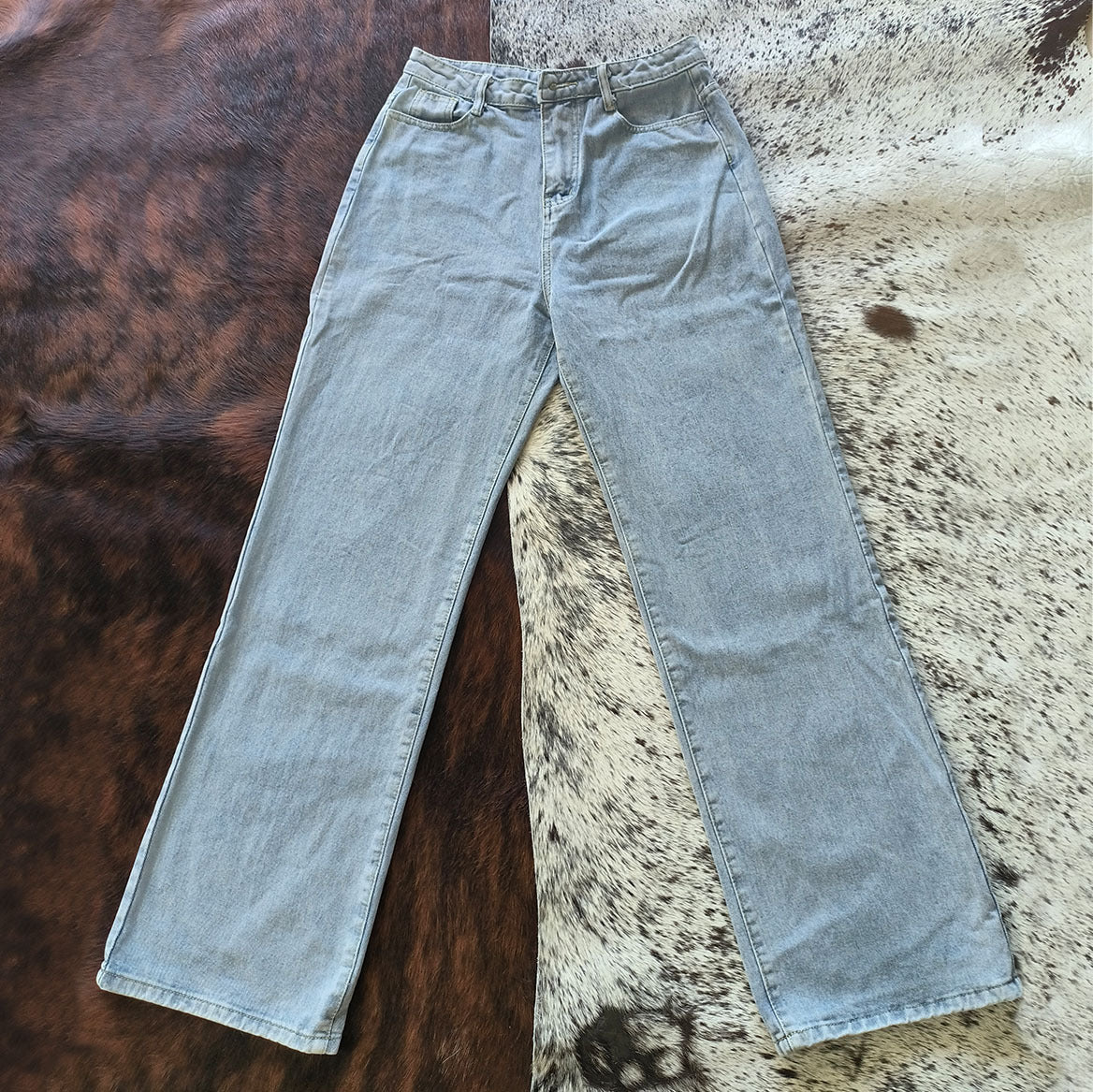 Trendy Autumn High Waist Loose Women's Denim Pants 10