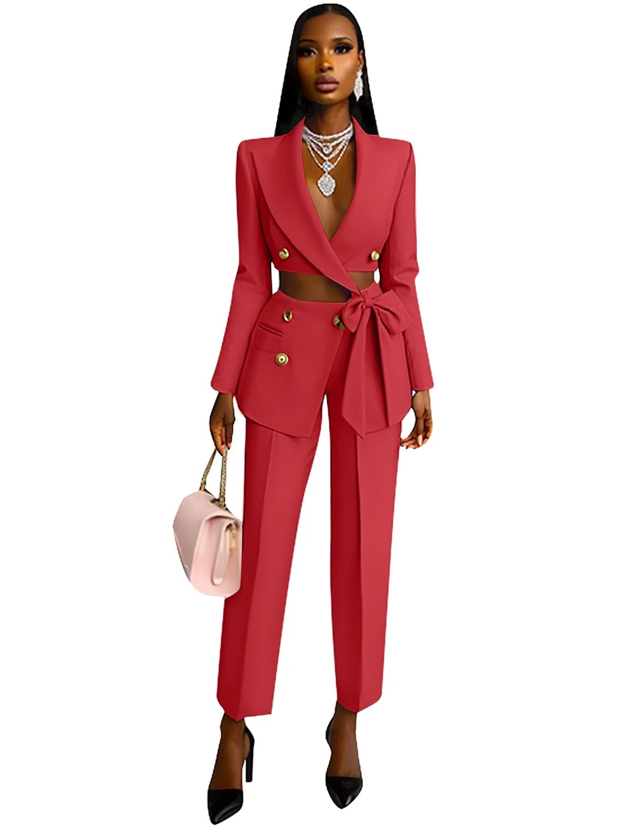 Spring And Autumn Casual Fashion Suits For Women 4