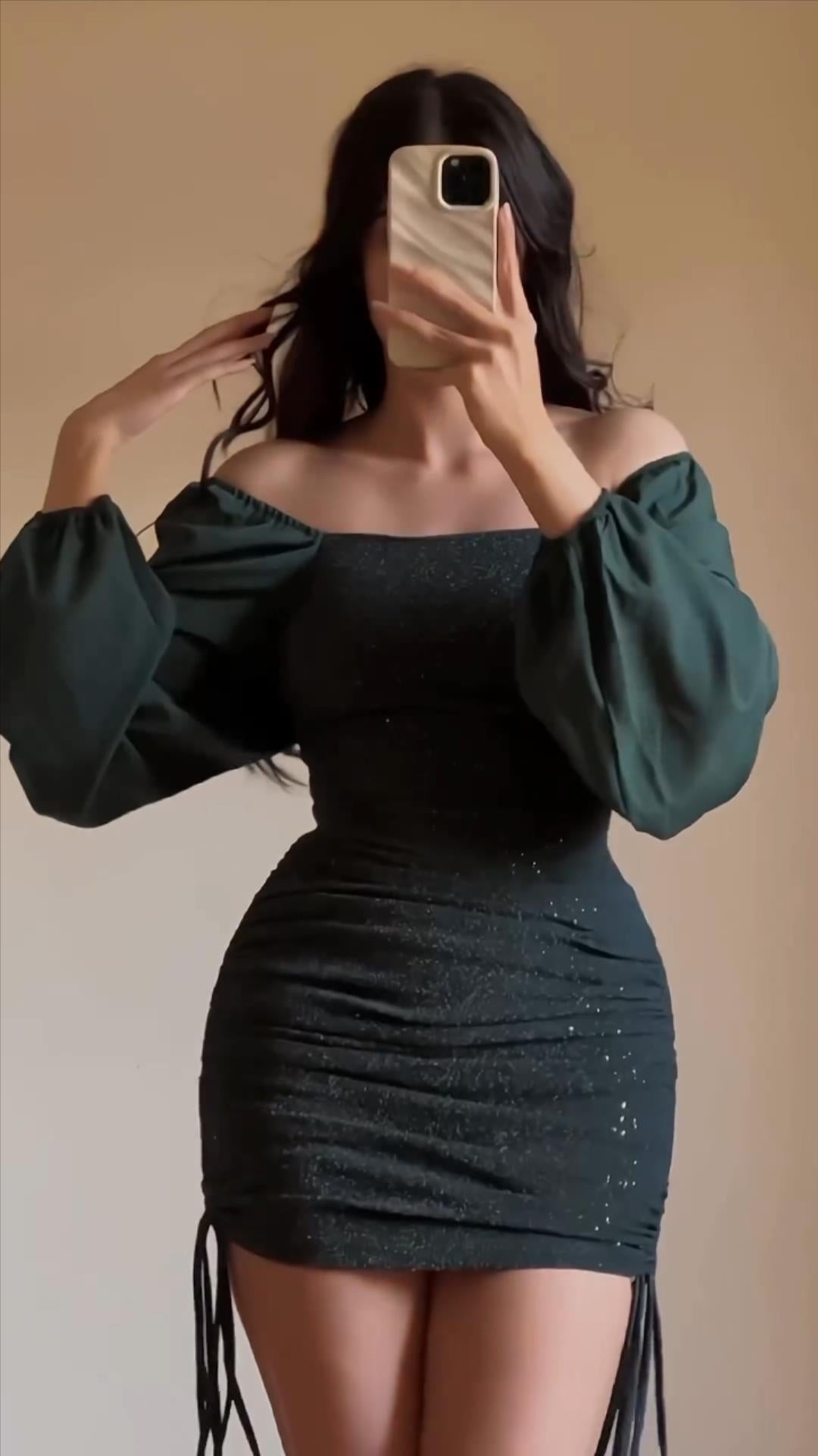 Women's Chic Sexy Slim Off Shoulder Bodycon Dress 4