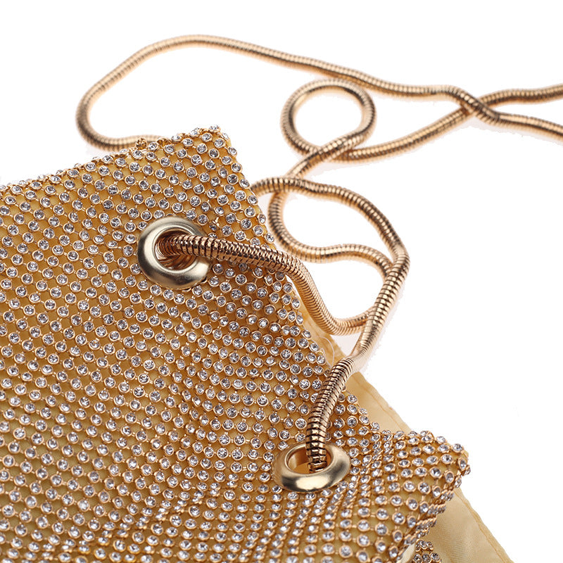 Diamond Bucket Shoulder Multi-Function Portable Evening Bag 17