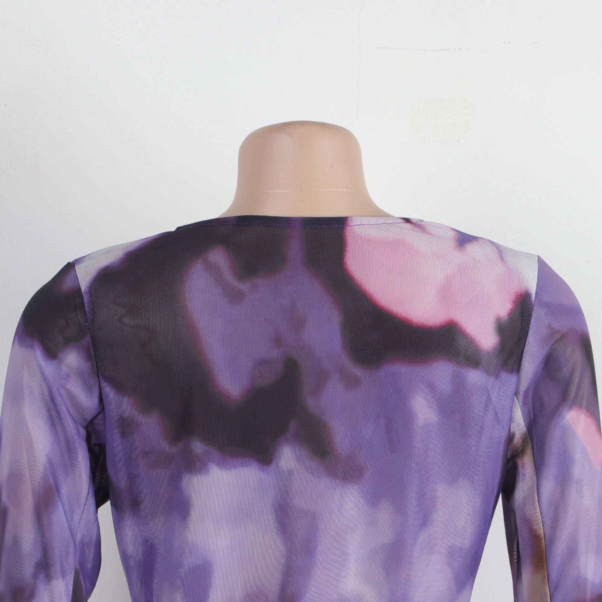 Sexy Printed Lace-Up Long-Sleeved Dress Nightclub Wear 24