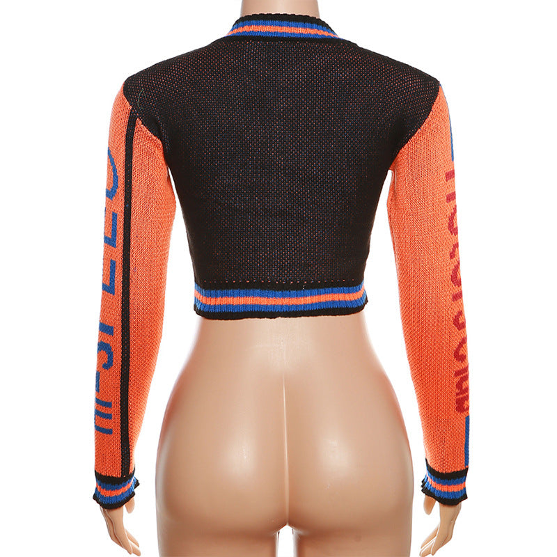 Women Letter Knitting Ribbed Top and Skirt two-piece set 41