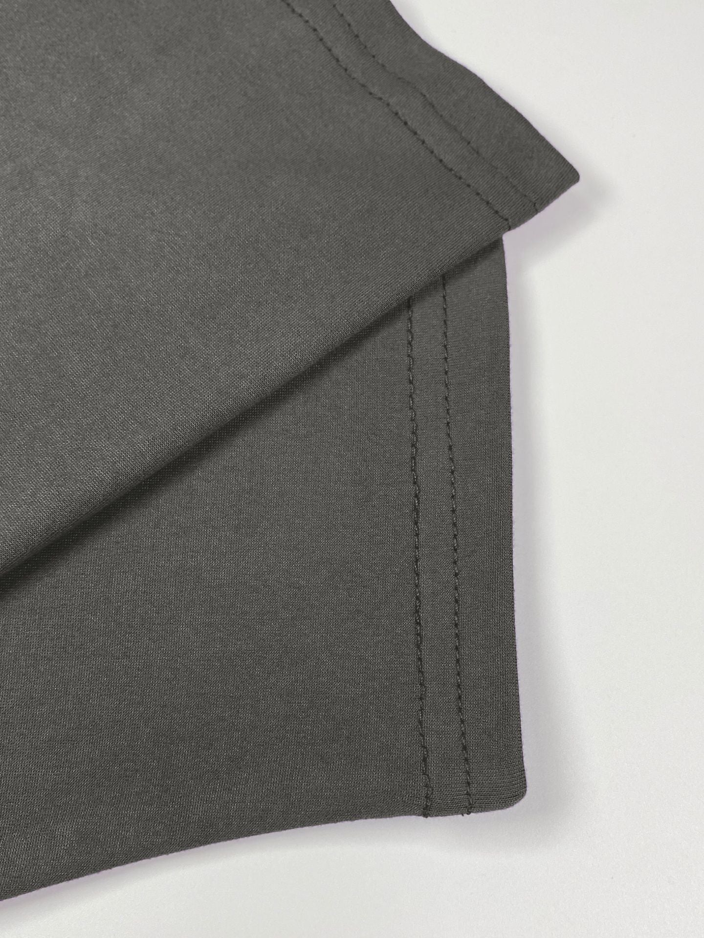 Plus Size Women Round Neck Solid Pleated Dress 19