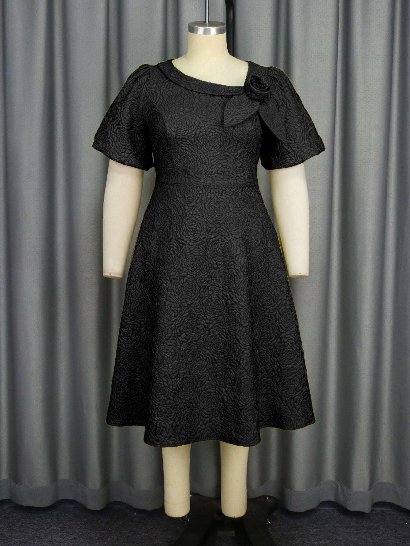 Plus Size African Women flower dress 12