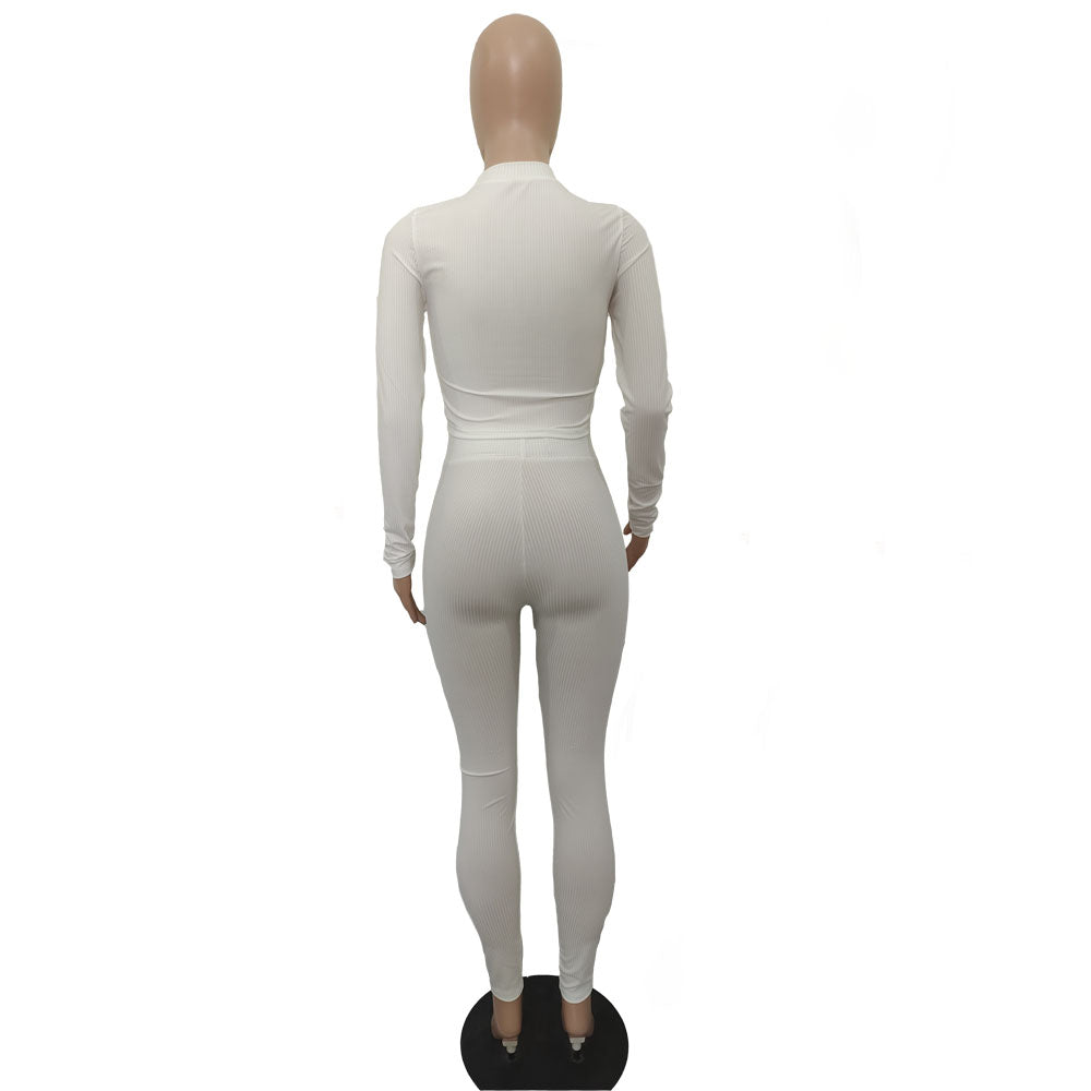 Women's Heart-Shaped Beaded Solid Color Two Piece Pants Set 17