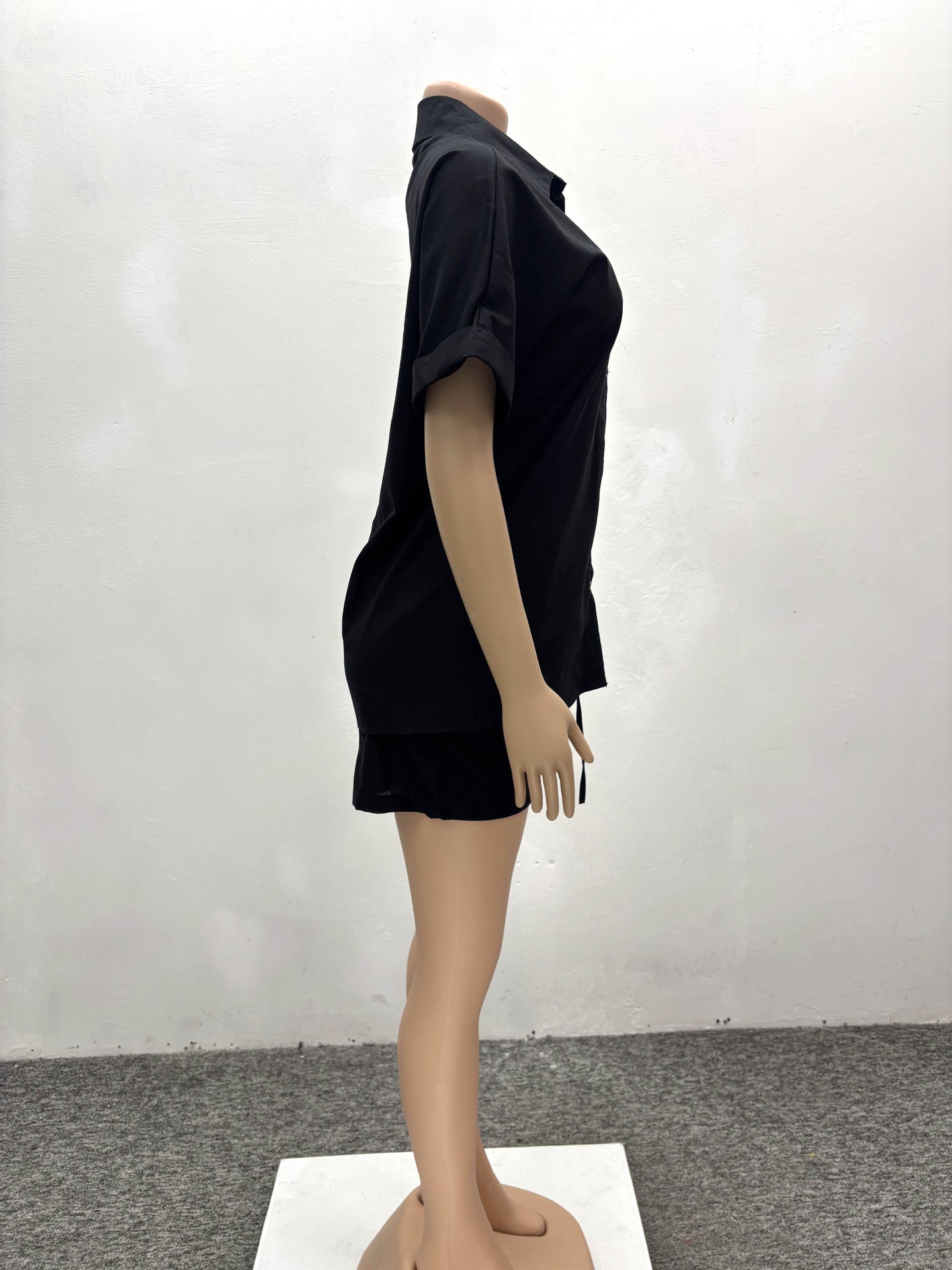 African Print Short-Sleeve Casual Two-Piece Shorts Set 6