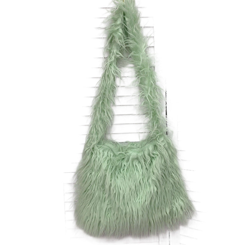 Sweet And Cool Style Candy-Colored Big Capacityoversized One-Shoulder Cross-Body Bag 11