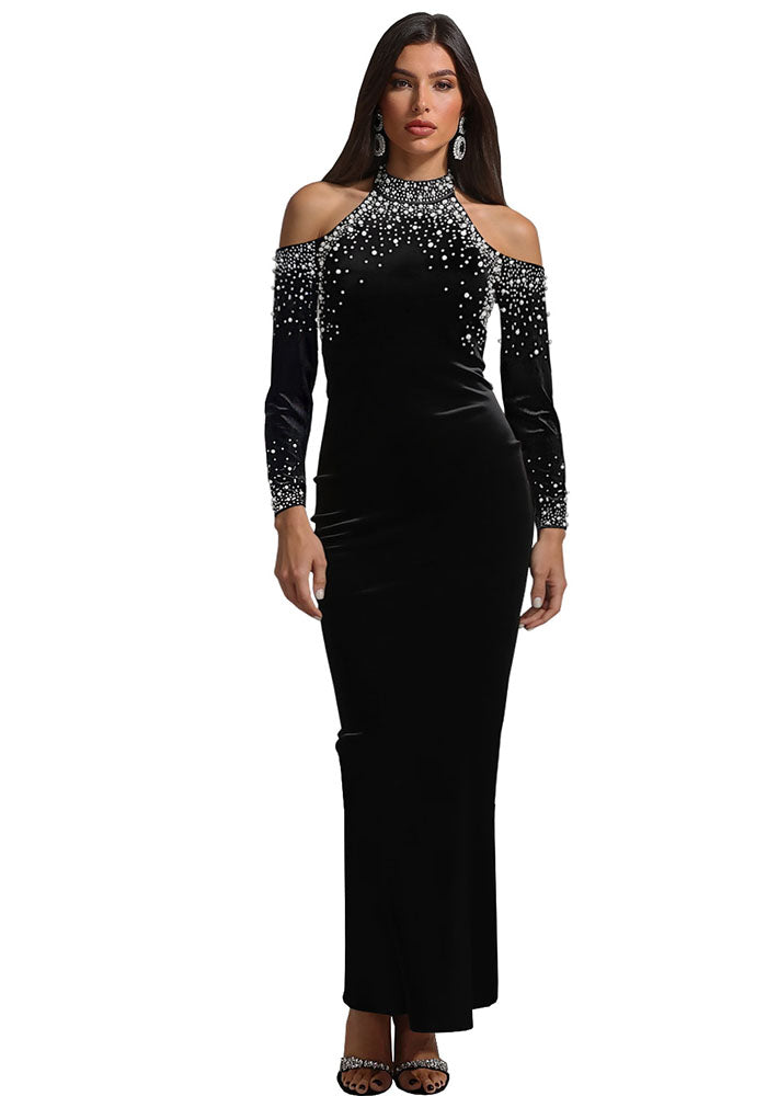 Women beaded bubble beads sexy dress