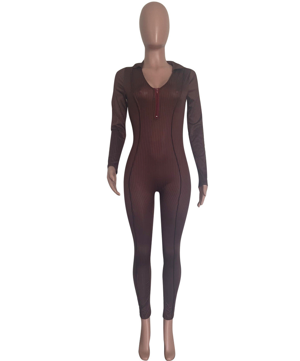 Women Sexy Ruffle Edge Jumpsuit 6