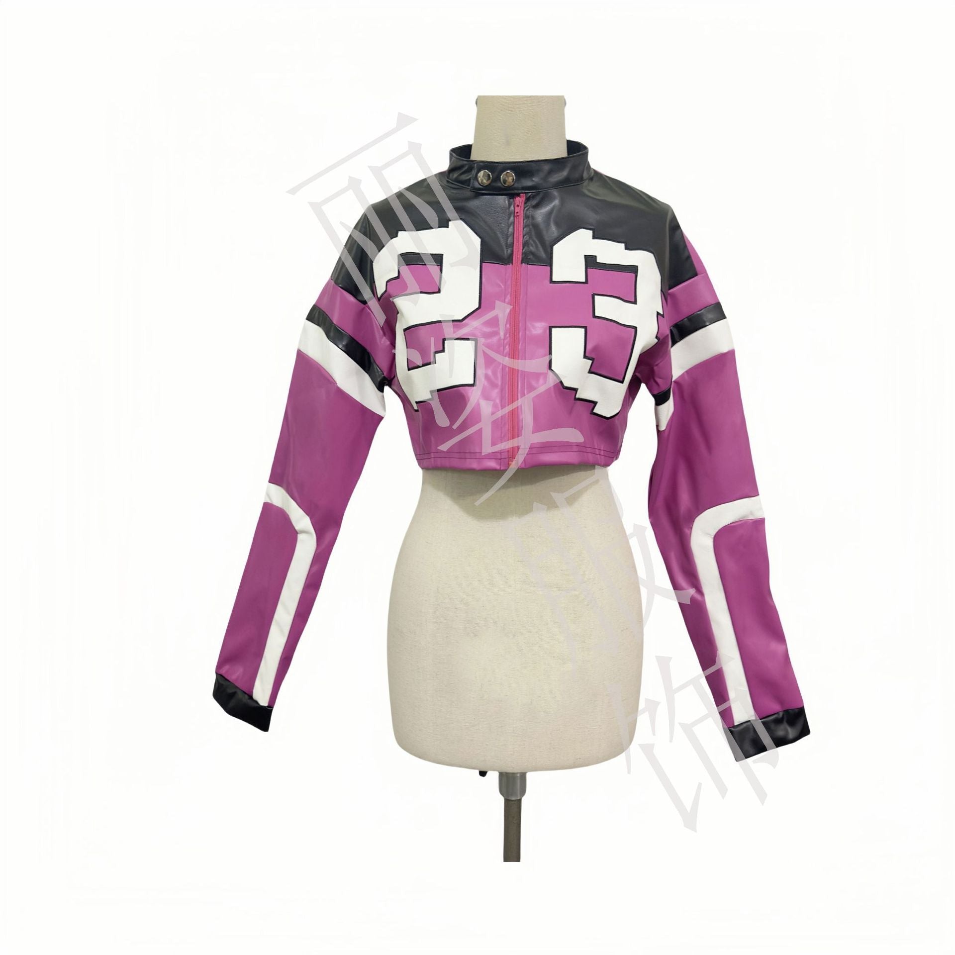 Autumn Winter Women's Long Sleeve Fashion Zipper Slim Motorcycle Jacket 16