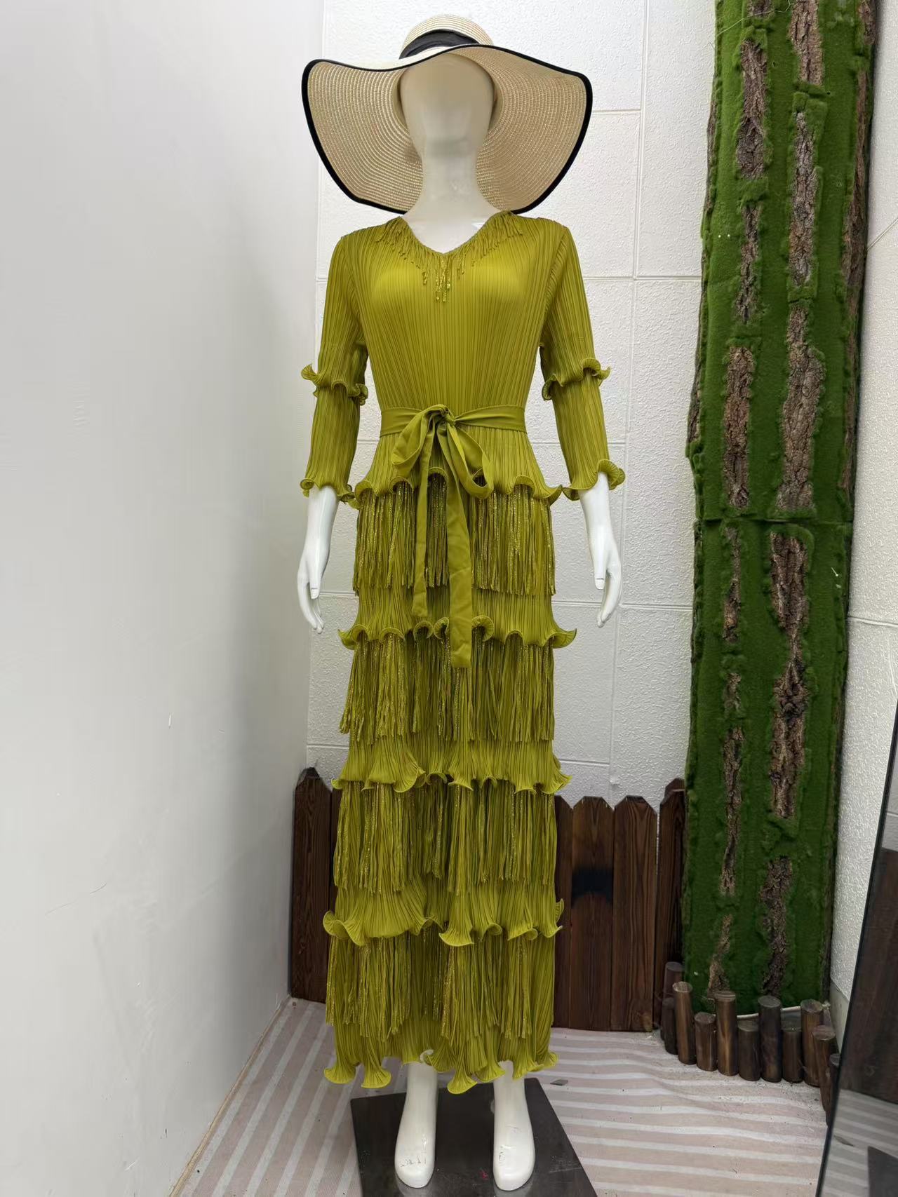 Ruffle Plus Size Fashion African Loose Chic Elegant Long Dress