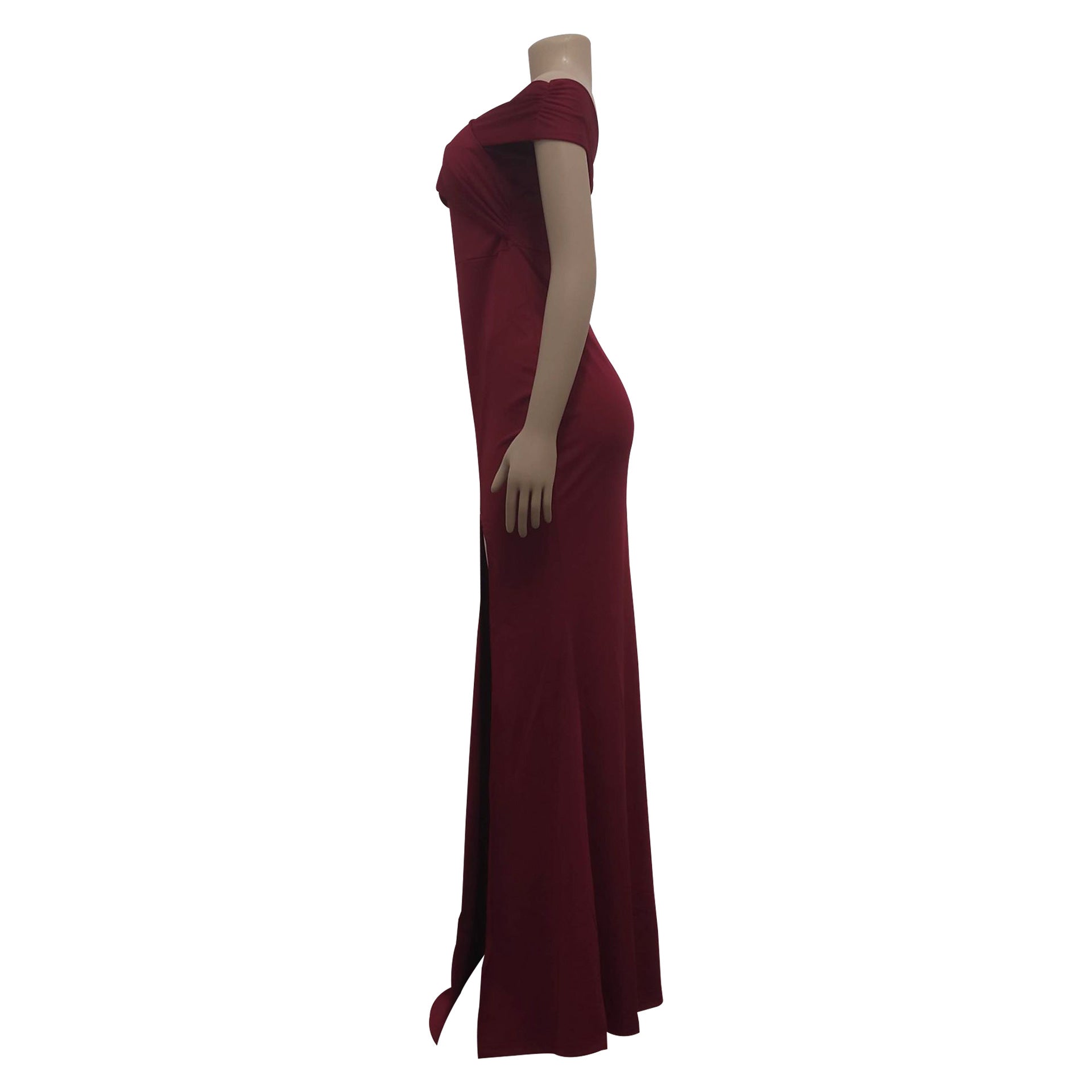 Women Sexy V-Neck Sleeveless Slit Long Dress 22
