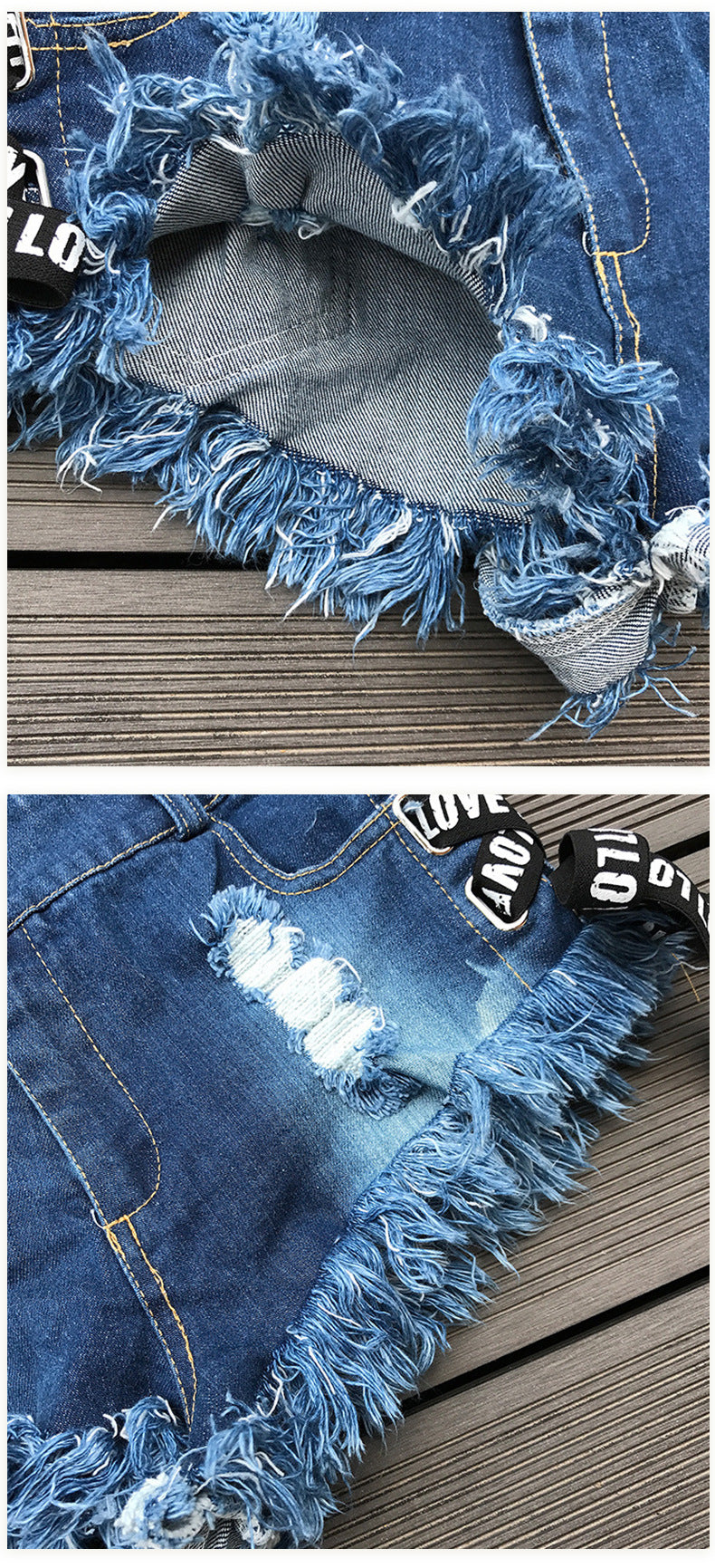 High Waist Ripped Sexy Summer Plus Plus Size Trendy Super Short Denim Shorts Women 13