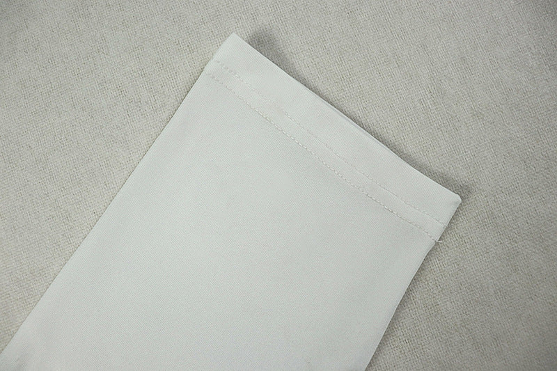 Chic Women's Fashion Cut-Out Slit Irregular Round Neck Solid Color Pleated Dress 25