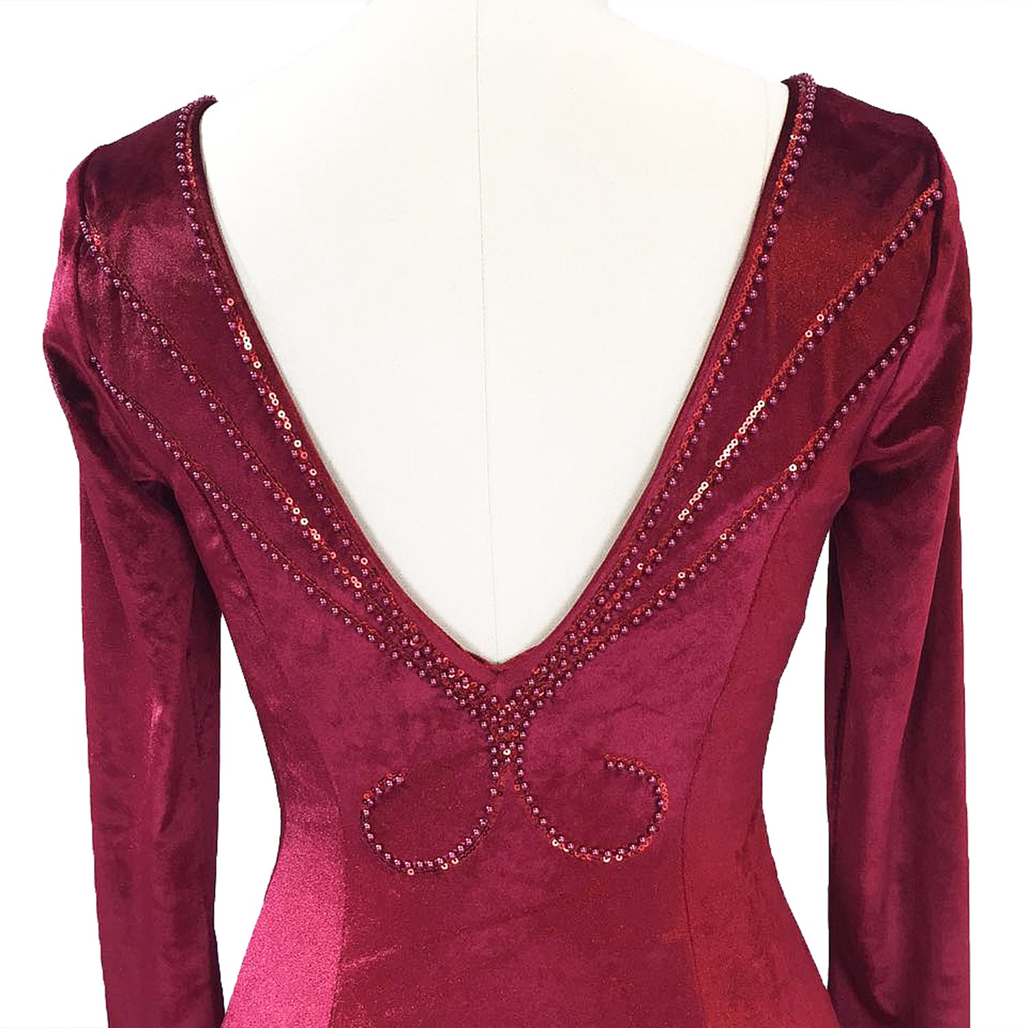 Women Long-Sleeved Velvet Evening Dress Formal Party Autumn And Winter Long Fishtail Party Dress 26