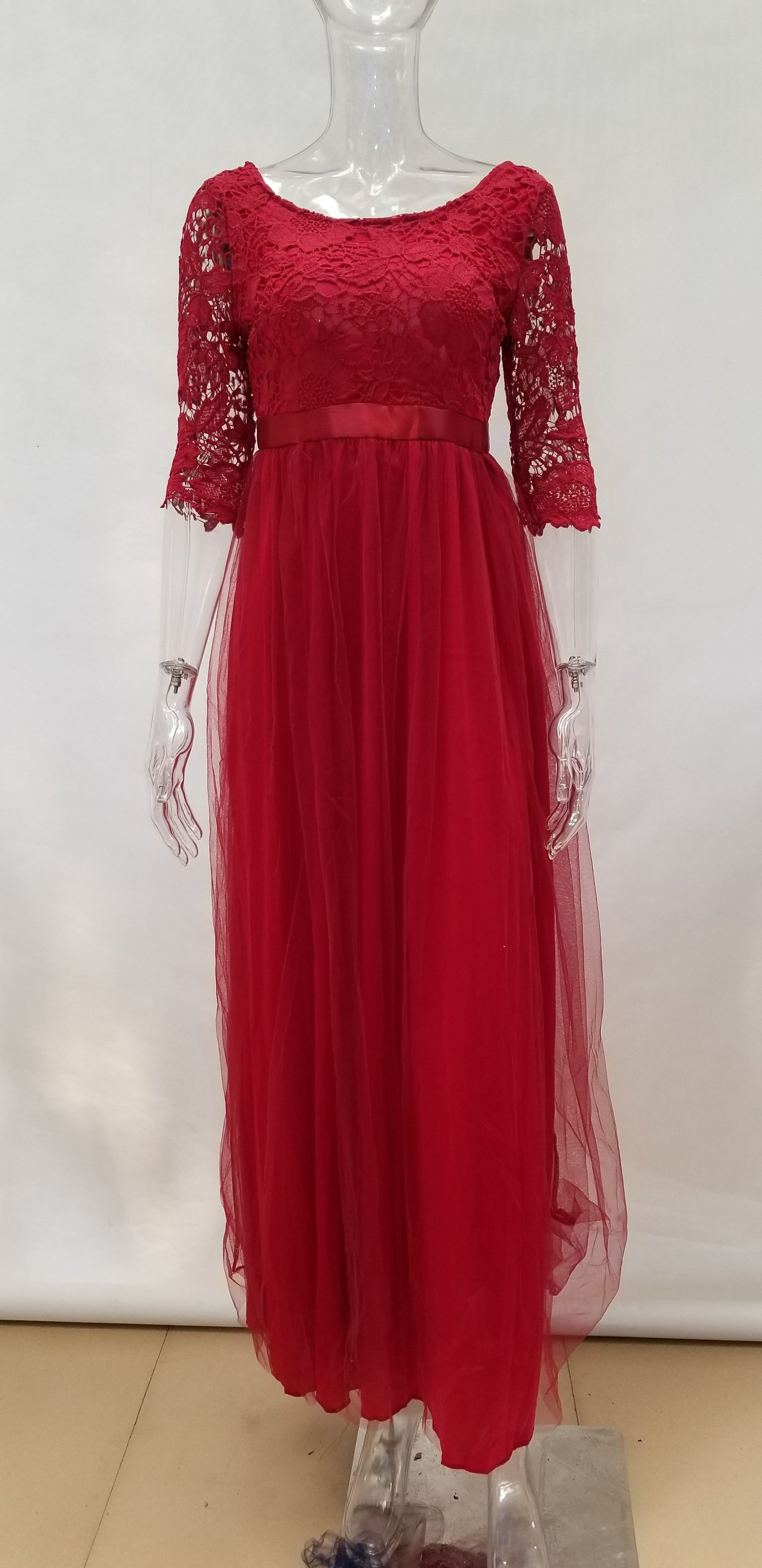 Women chiffon Maxi evening dress 12