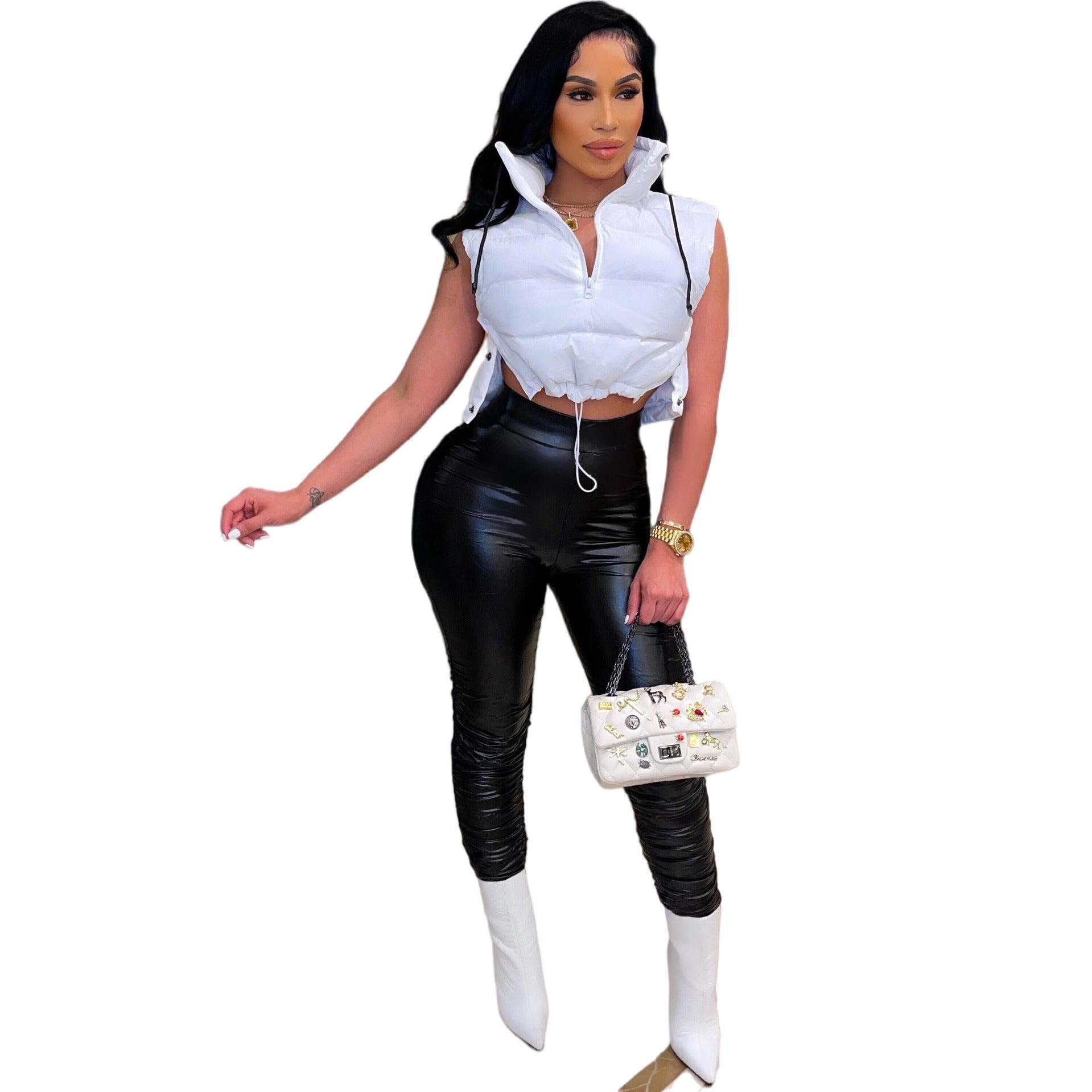 Spring Sleeveless Cotton-Padded Vest Jacket 5