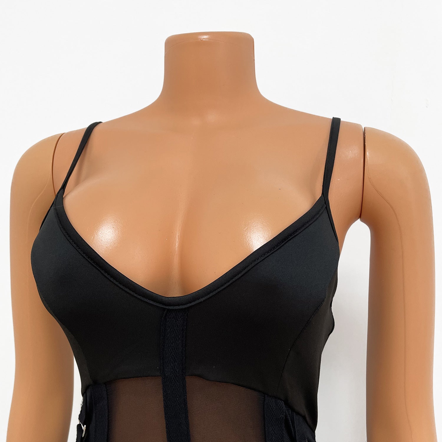 Women Mesh See-Through Sexy Suspender Jumpsuit 25