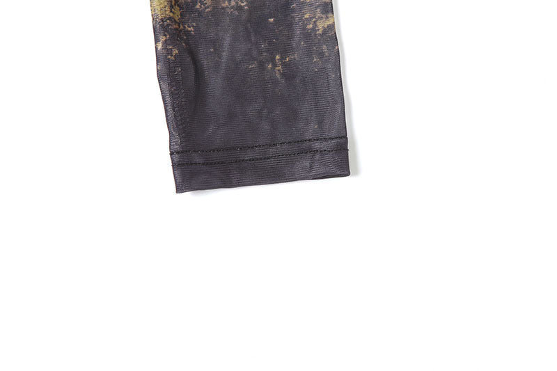 Women autumn sexy street print long sleeve jumpsuit 15