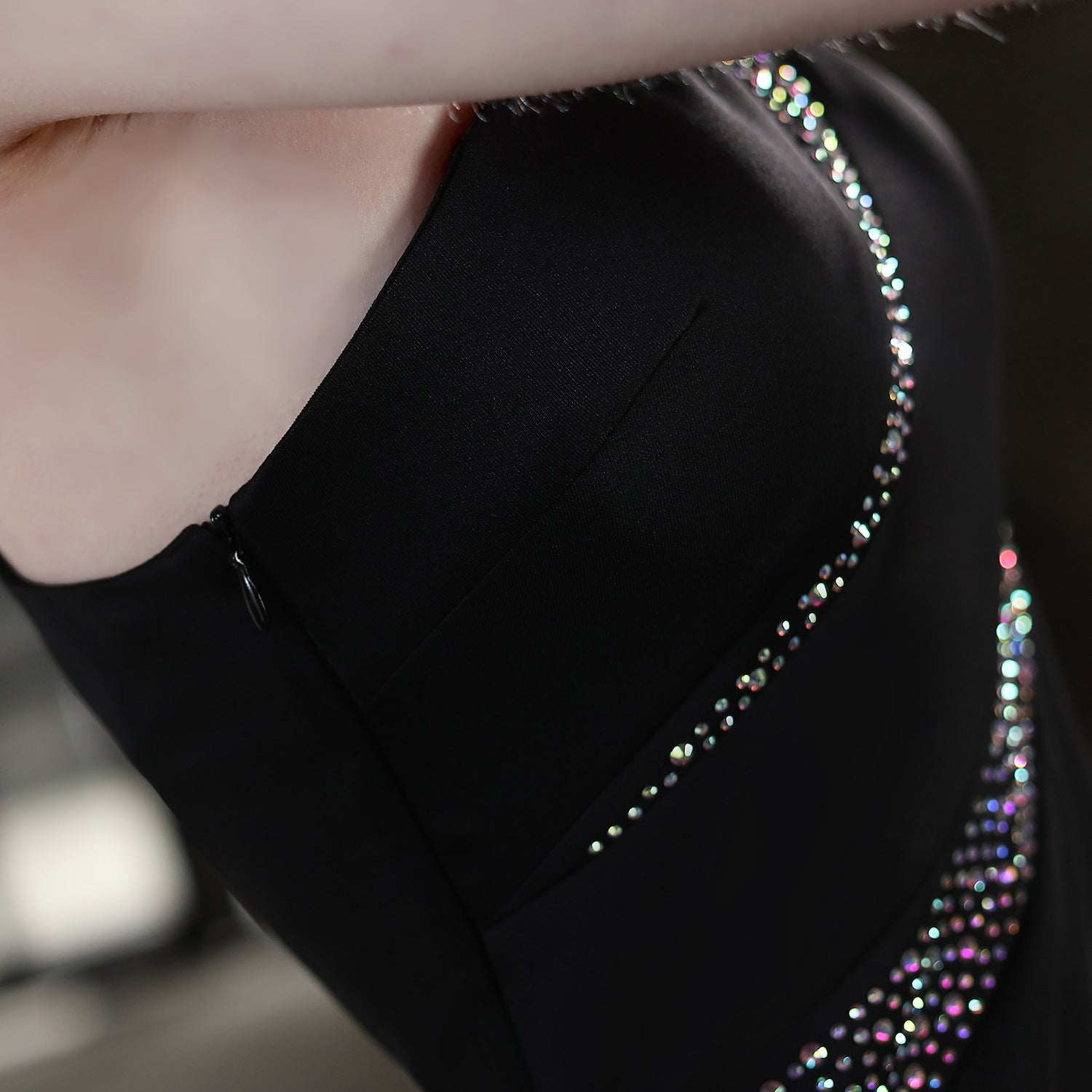 Summer formal beaded one shoulder mermaid evening dress 16