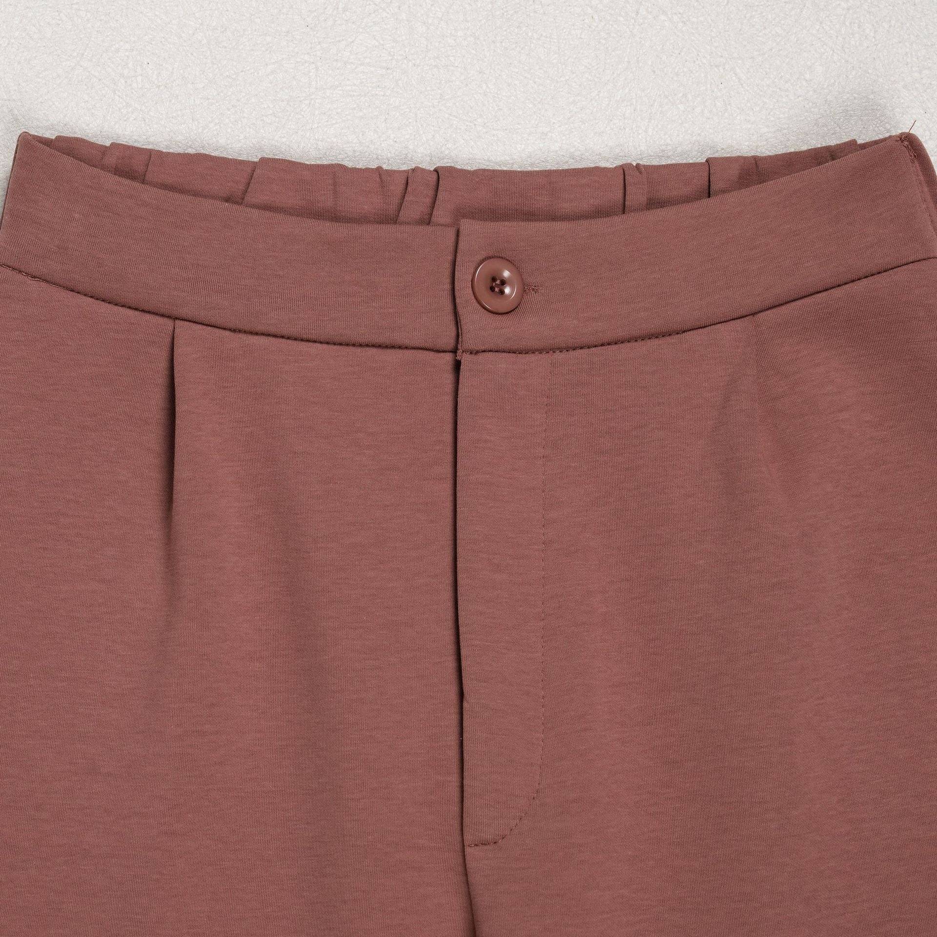 Women's Elegant Career Color-Blocking Turndown Collar Casual Suit Two-Piece Set 51