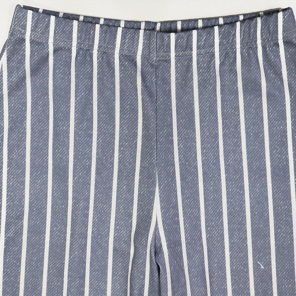 Women Sleeveless Turndown Collar Vest Top and Pencil Pants Two-Piece Set 19