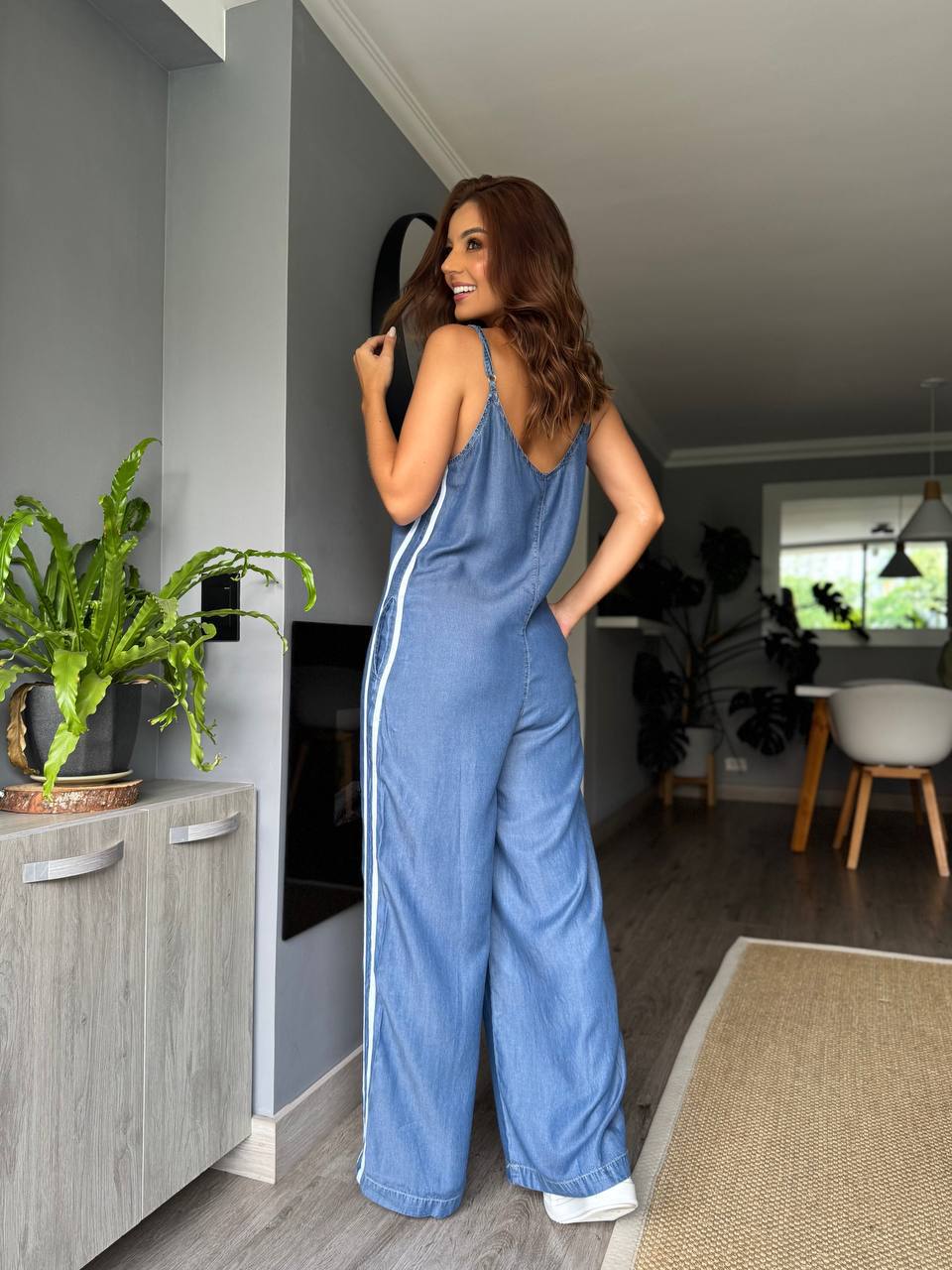 Women Striped Wide-Leg Jumpsuit