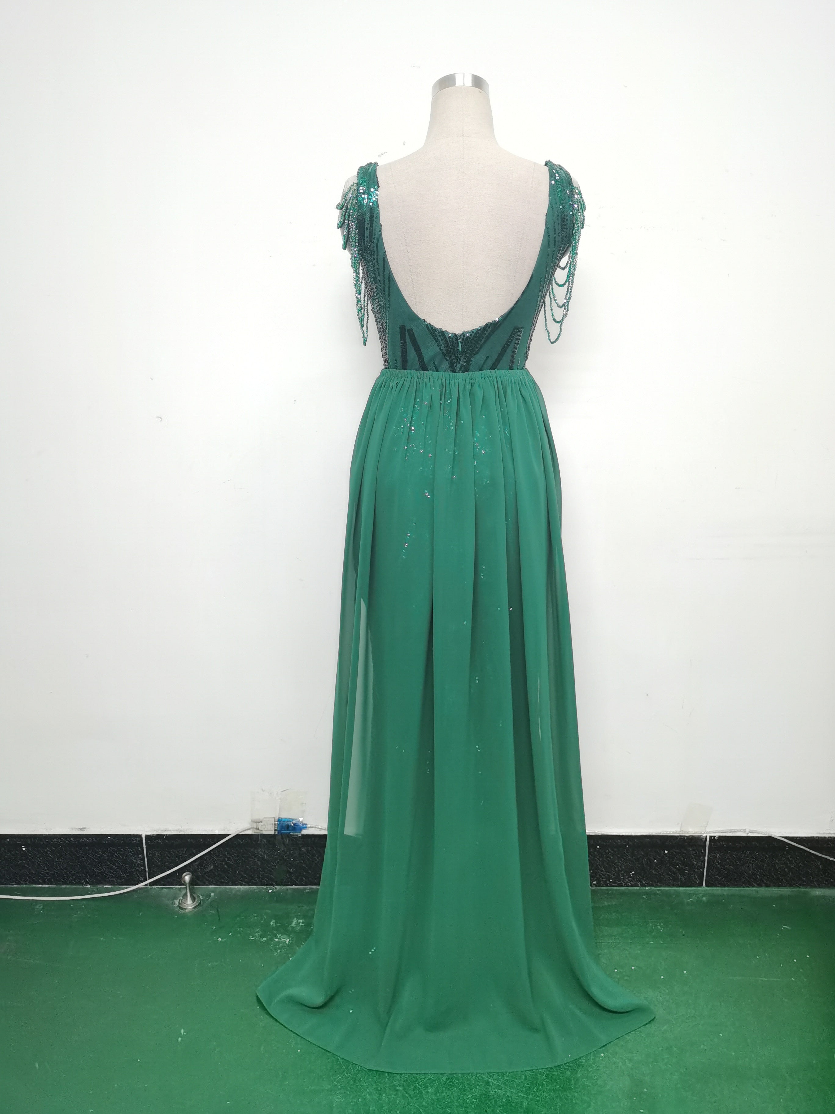 Sexy Rhinestone Chain Sequins Evening Dress 31